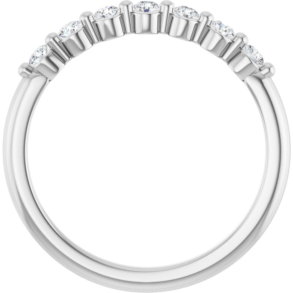 14K White Gold 1/5 CTW Natural Diamond Anniversary Band