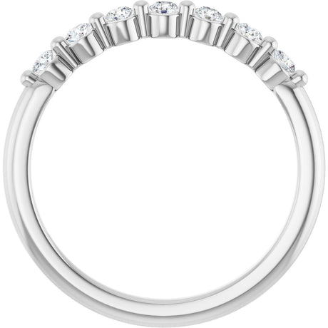 14K White Gold 1/5 CTW Lab-Grown Diamond Anniversary Band