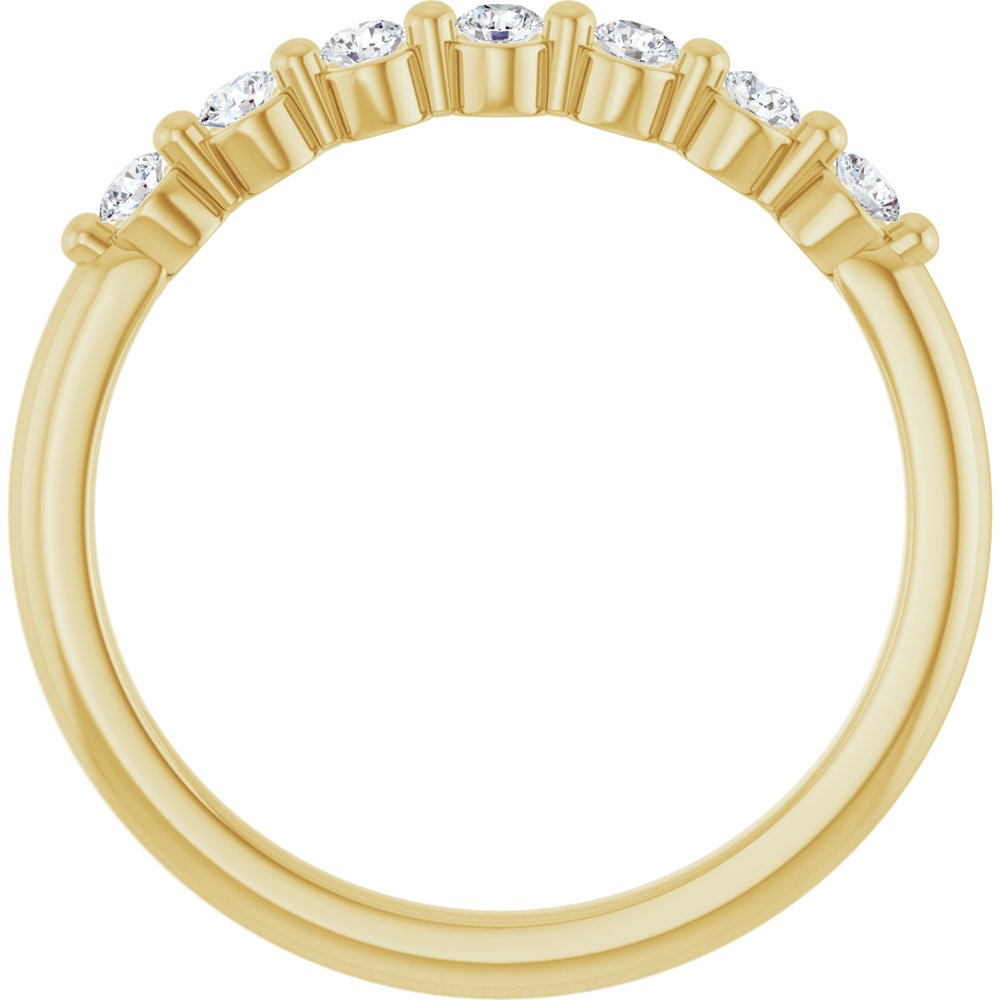 14K Yellow Gold 1/5 CTW Natural Diamond Anniversary Band