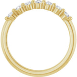 14K Yellow Gold 1/5 CTW Natural Diamond Anniversary Band