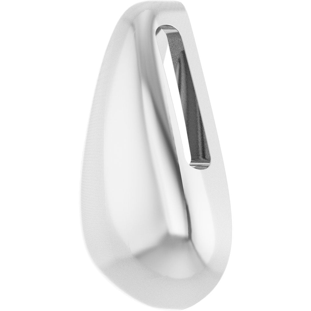 Sterling Silver Teardrop Slide Pendant