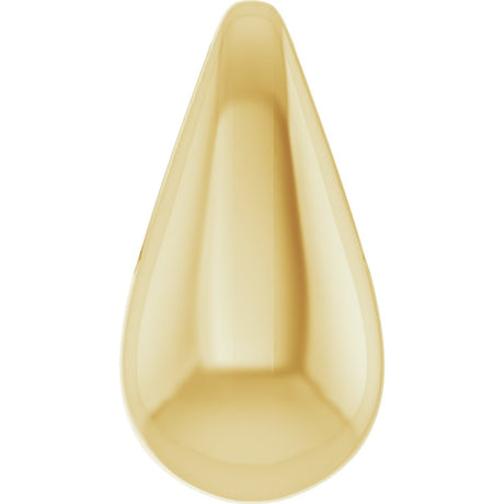 14K Yellow Gold Teardrop Slide Pendant 