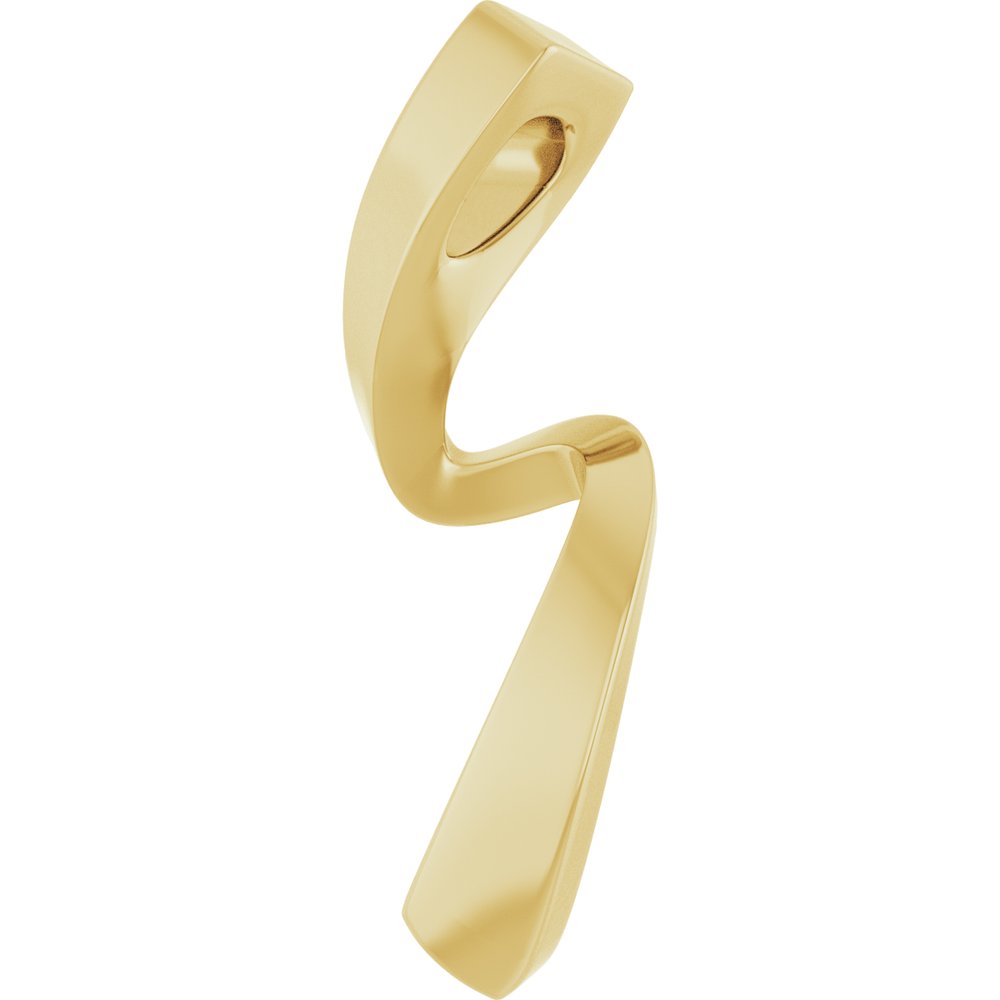 14K Yellow Gold Freeform Pendant
