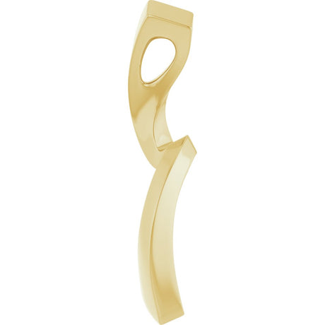 14K Yellow Gold Freeform Pendant