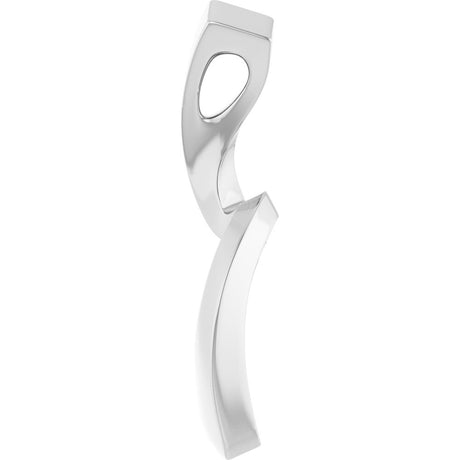 14K White Gold Freeform Pendant