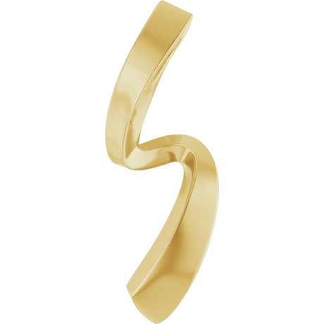 14K Yellow Gold Freeform Pendant