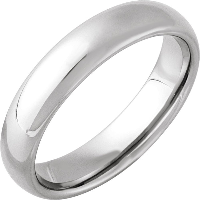 Tungsten 5 mm European-Style Comfort-Fit Band