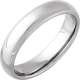 Tungsten 5 mm European-Style Comfort-Fit Band