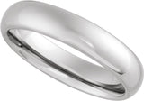 Tungsten 5 mm European-Style Comfort-Fit Band