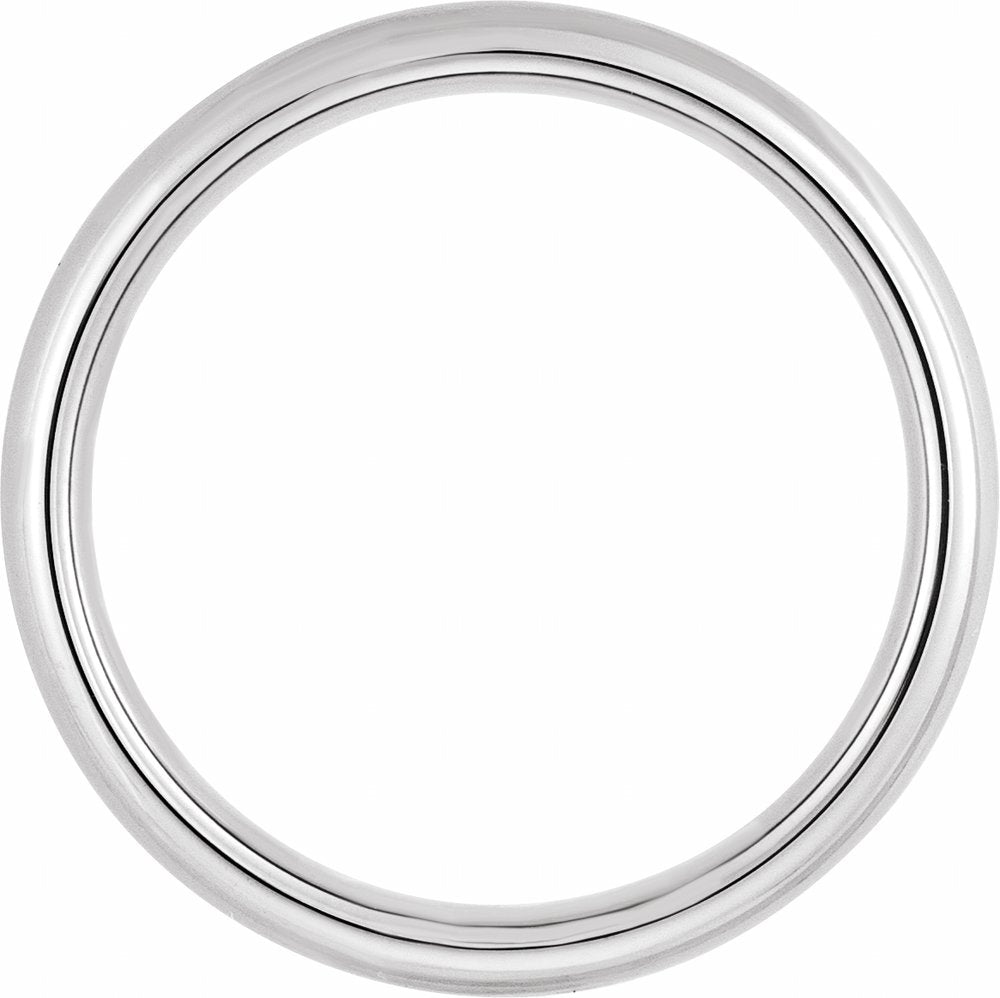 Tungsten 6 mm European-Style Comfort-Fit Band