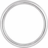 Tungsten 6 mm European-Style Comfort-Fit Band