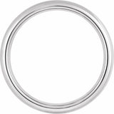 Tungsten 6 mm European-Style Comfort-Fit Band
