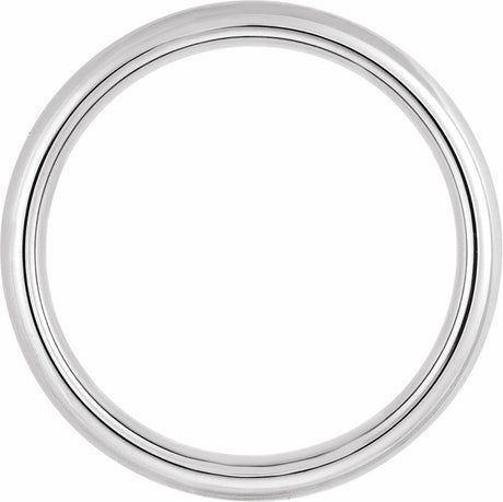 Tungsten 6 mm European-Style Comfort-Fit Band