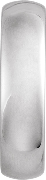 Tungsten 6 mm European-Style Comfort-Fit Band