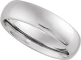 Tungsten 6 mm European-Style Comfort-Fit Band