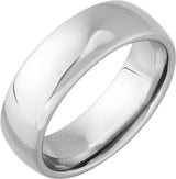 Tungsten 7 mm European-Style Comfort-Fit Band