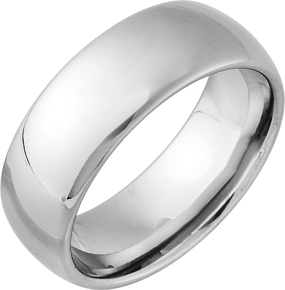 Tungsten 8 mm European-Style Comfort-Fit Band