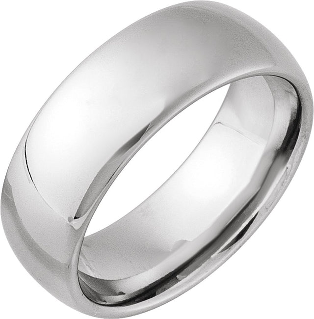 Tungsten 8 mm European-Style Comfort-Fit Band