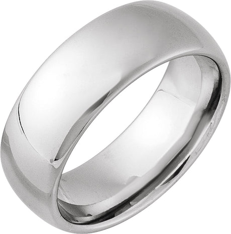 Tungsten 8 mm European-Style Comfort-Fit Band