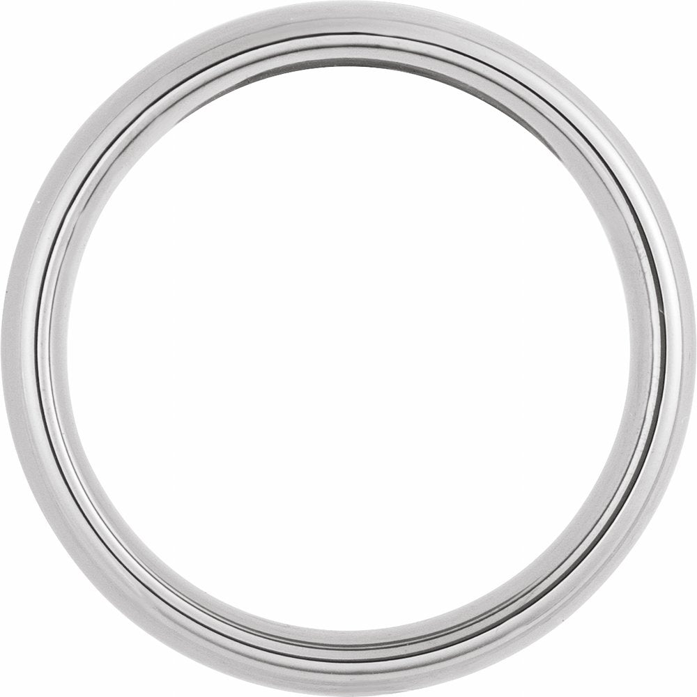 Tungsten 8 mm European-Style Comfort-Fit Band