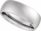 Tungsten 8 mm European-Style Comfort-Fit Band