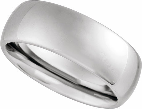 Tungsten 8 mm European-Style Comfort-Fit Band