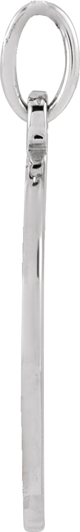 Sterling Silver Engravable Baseball/Softball Pendant