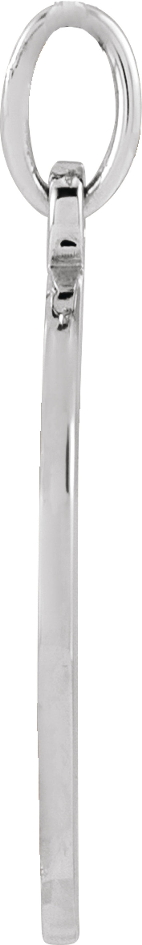 Sterling Silver Engravable Baseball/Softball Pendant