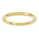 18K Yellow Gold 2 mm Heavyweight Comfort-Fit European-Style Band Size 4.5