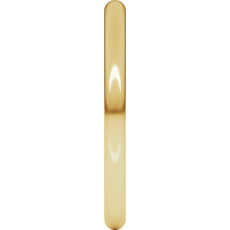 14K Yellow Gold 2 mm Heavyweight Comfort-Fit European-Style Band Size 4.5