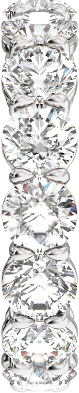 14K White Gold 4 3/4 CTW Lab-Grown Diamond Low Profile Eternity Band