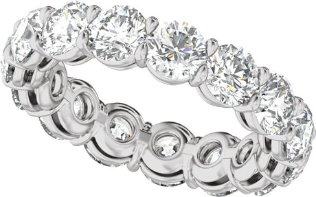 14K White Gold 4 3/4 CTW Lab-Grown Diamond Low Profile Eternity Band