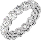 14K White Gold 4 3/4 CTW Lab-Grown Diamond Low Profile Eternity Band