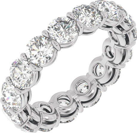 14K White Gold 4 3/4 CTW Lab-Grown Diamond Low Profile Eternity Band