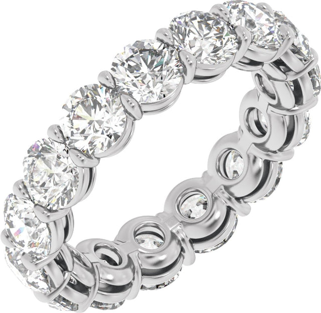 14K White Gold 4 3/4 CTW Lab-Grown Diamond Low Profile Eternity Band
