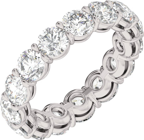 14K White Gold 4 3/4 CTW Lab-Grown Diamond Low Profile Eternity Band