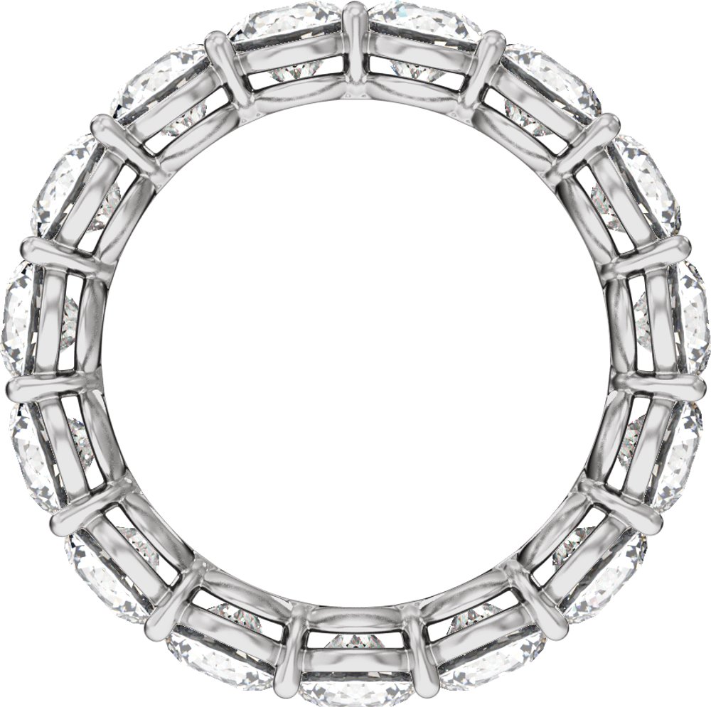 14K White Gold 4 3/4 CTW Lab-Grown Diamond Low Profile Eternity Band