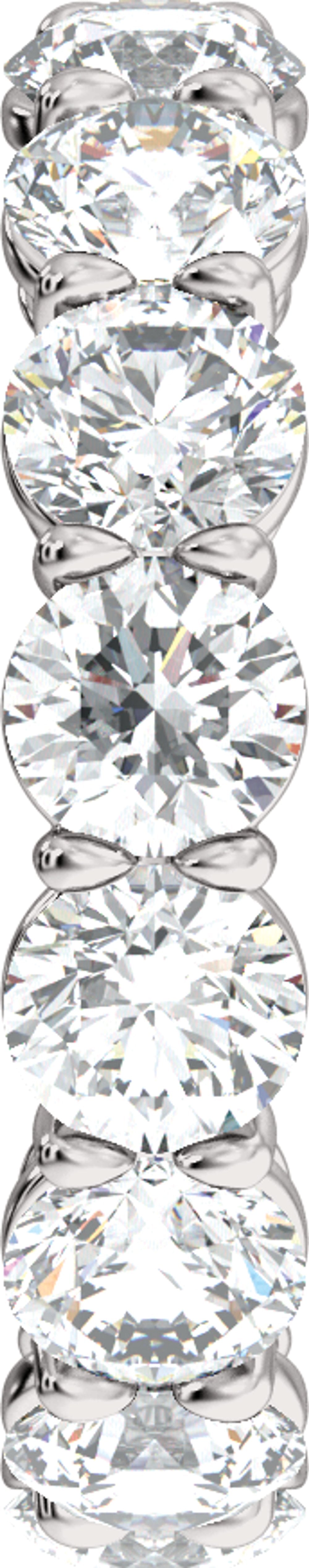 14K White Gold 4 3/4 CTW Lab-Grown Diamond Low Profile Eternity Band