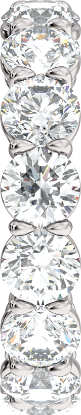 14K White Gold 4 3/4 CTW Lab-Grown Diamond Low Profile Eternity Band