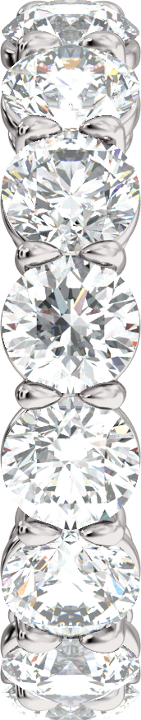 14K White Gold 4 3/4 CTW Lab-Grown Diamond Low Profile Eternity Band