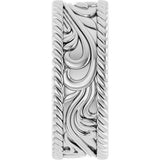 Continuum Sterling Silver 7 mm Sculptural Band Size 7.5