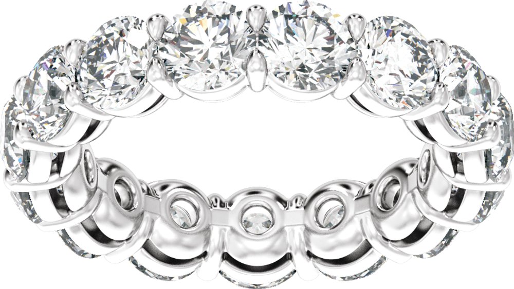 14K White Gold 4 3/4 CTW Lab-Grown Diamond Low Profile Eternity Band