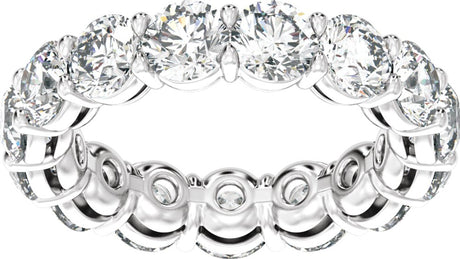 14K White Gold 4 3/4 CTW Lab-Grown Diamond Low Profile Eternity Band