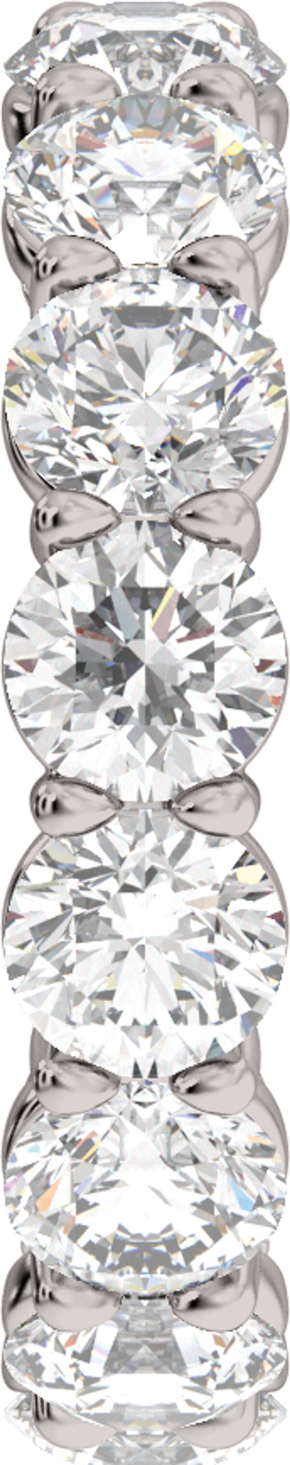 14K White Gold 4 3/4 CTW Lab-Grown Diamond Low Profile Eternity Band