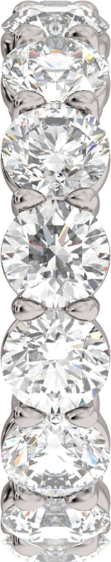 14K White Gold 4 3/4 CTW Lab-Grown Diamond Low Profile Eternity Band