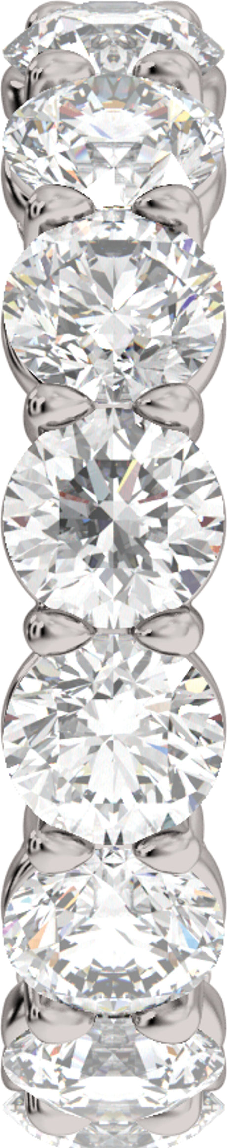 14K White Gold 4 3/4 CTW Lab-Grown Diamond Low Profile Eternity Band