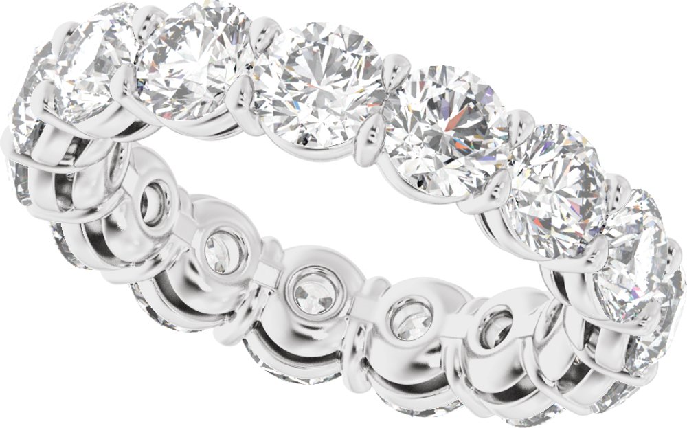 14K White Gold 4 3/4 CTW Lab-Grown Diamond Low Profile Eternity Band