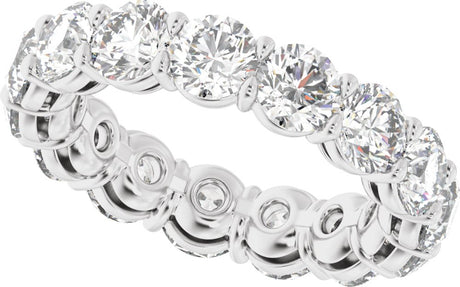 14K White Gold 4 3/4 CTW Lab-Grown Diamond Low Profile Eternity Band
