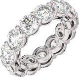 14K White Gold 8 3/4 CTW Lab-Grown Diamond Low Profile Eternity Band