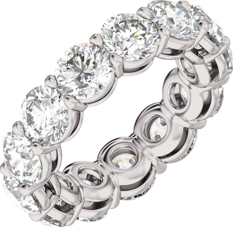 14K White Gold 8 3/4 CTW Lab-Grown Diamond Low Profile Eternity Band